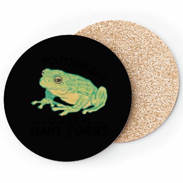 Discover green frog Coasters