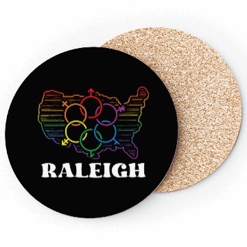 Discover Raleigh Pride Month Pride Flag LGBT Community LGBT Coasters
