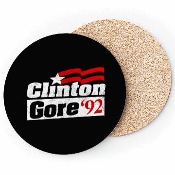 Discover Clinton Gore Bill Clinton 92 Elect Coasters