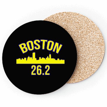 Discover Boston 262 Miles 2019 Marathon Running Runner Coasters