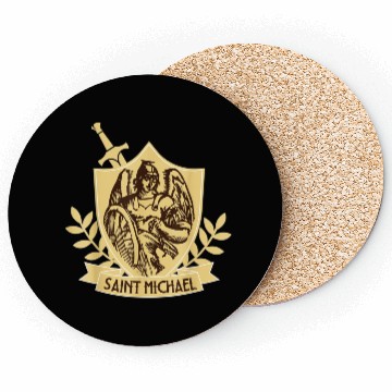 Discover Saint Michael Patron Saint of Police Officers Coasters
