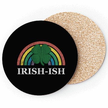 Discover Irish-Ish Shamrock St Patrick'S Day Rainbow Saint Coasters
