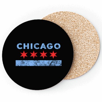Discover Chicago - Chicago Flag Coasters