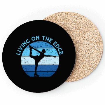 Discover Living On The Edge Figure Skating Coasters