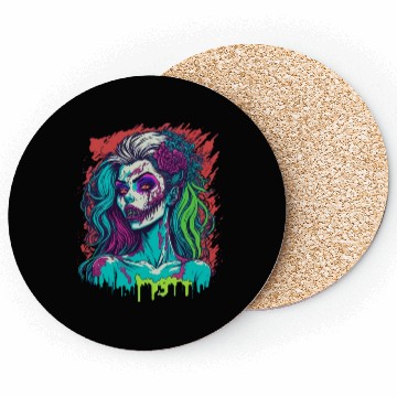 Discover Zombie Girl Coasters