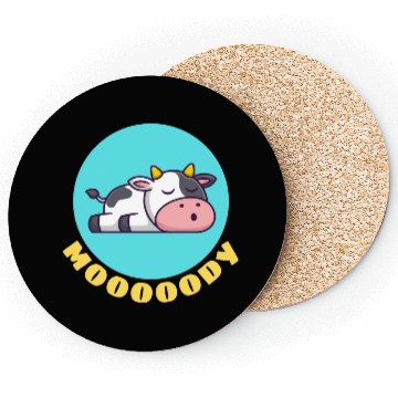 Discover Moody Cow | Cow Pun Coasters