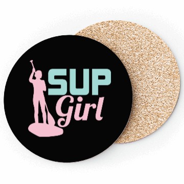 Discover SUP Girl Stand Up Paddle Board Coasters