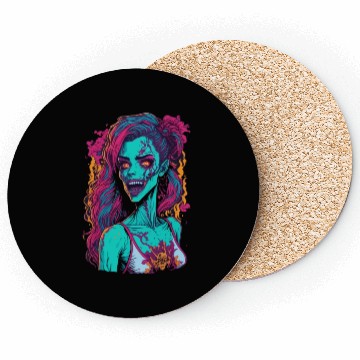 Discover Zombie Girl Coasters