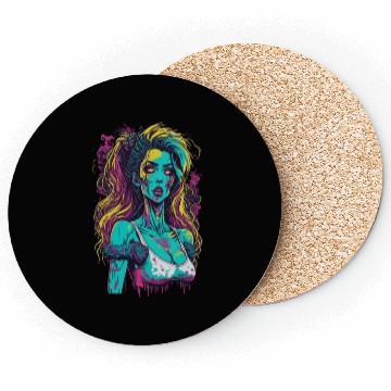Discover Zombie Girl Coasters