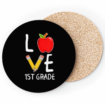Discover Love 1st Grade Teachers Back To School Coasters