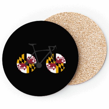 Discover Maryland Flag Cycling Coasters