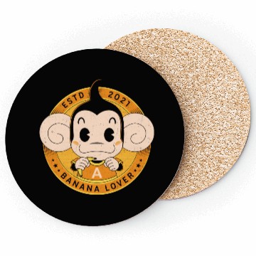 Discover Monkey Banana Lover Coasters