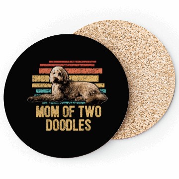 Discover Mom Of Two Doodles Goldendoodle Dog Mom Doodle Coasters