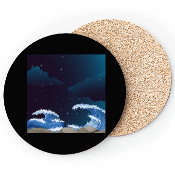 Discover Nice overnight waves Coasters