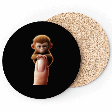 Discover Finger monkey on finger Coasters