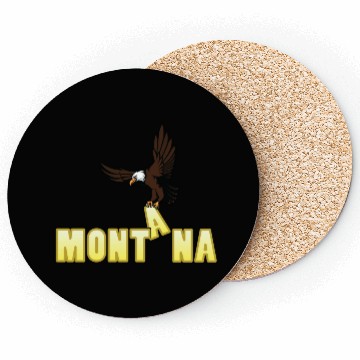 Discover Bald Eagle Bird In Montana Coasters
