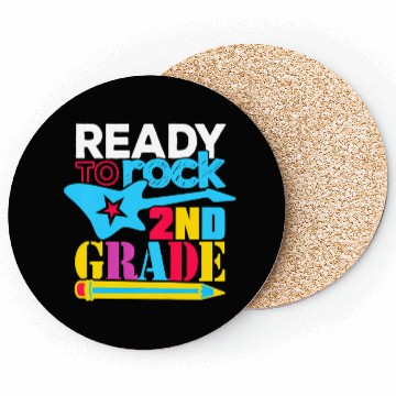 Discover Ready to Rock Second Grade 2nd Grade Back To Schoo Coasters