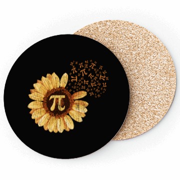 Discover Pi Pi Day Sunflower Attire Math Coasters