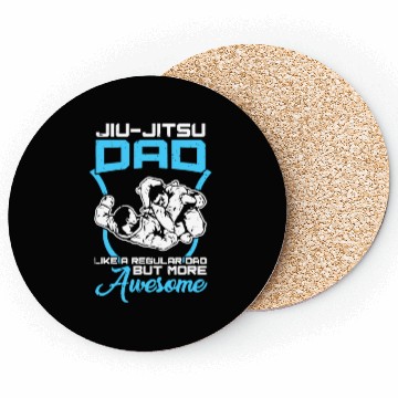 Discover Jiu-Jitsu Dad Athletic Rollinggrapplingmixed marti Coasters