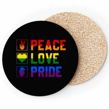 Discover Peace Love Pride Lgbtq Coasters