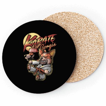 Discover Karate Corgis Coasters