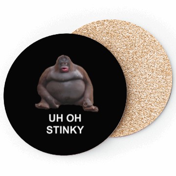 Discover Uh Oh Stinky Poop Le Monke Meme Coasters
