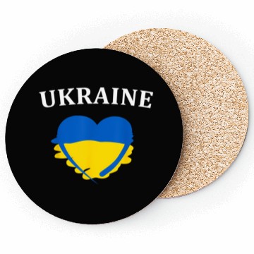 Discover Ukrainian Flag Heart Ukraine Coasters