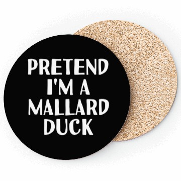 Discover Pretend I'M A Mallard Duck Halloween Diy Coasters