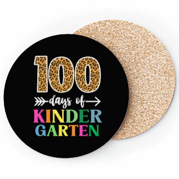Discover 100 Days Of Kindergarten School Teacher Smarter Coasters