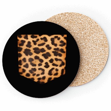 Discover Leopard Print Pocket Falls For Coasters