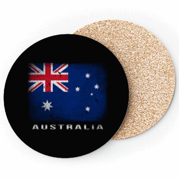 Discover Australian Flag Australia Love Coasters