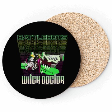 Discover Battlebots Robot Witch Doctor Logo Stack Coasters