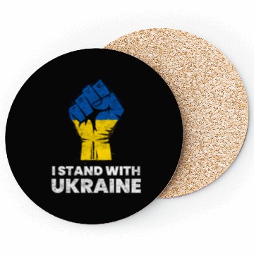 Discover Ukrainian Flag I Stand With Ukraine Flag Coasters