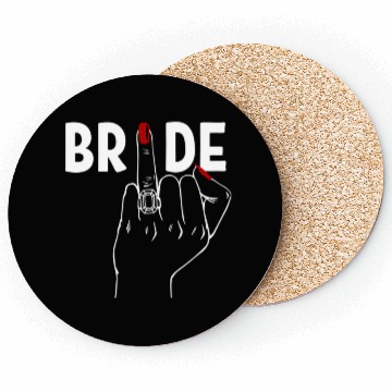 Discover Wedding Honeymoon Bachelorette Red Finger Ring Coasters