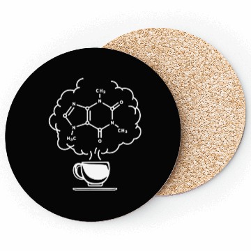 Discover Drinking Coffee Science Student Chemistry Teacher Coasters