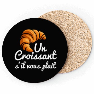 Discover French Croissant Bread Un Croissant S'Il Vous Coasters