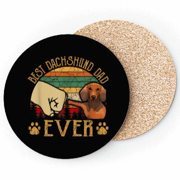 Discover Best Dachshund Dad Ever Coasters