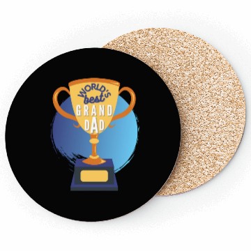 Discover World s Best Grandad Trophy Coasters