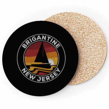 Discover Brigantine New Jersey Sailboat 70S Sunset Coasters
