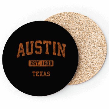 Discover Austin Texas Tx Athletic Sports Coasters