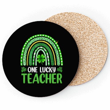 Discover One Lucky Teacher Rainbow St Patrick’S Day Coasters