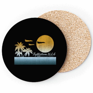 Discover Top Gun Fightertown Usa Sunset Coasters