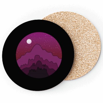 Discover Night Sky Nature Retro Coasters
