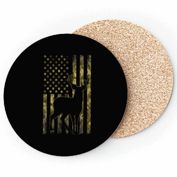 Discover Mule Buck Deer Hunting American Camouflage Usa Coasters