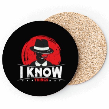 Discover Detective I Know Things Law Enforcement Sheriff Coasters