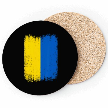 Discover Ukraine Ukrainian National Flag Patriotic Coasters