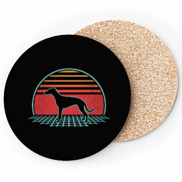 Discover Whippet Dog 80S Style Coasters