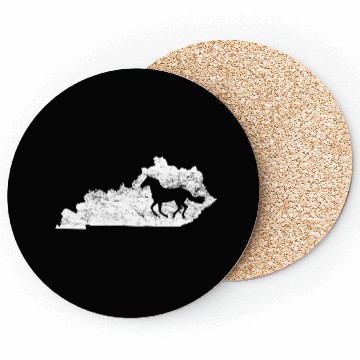 Discover Kentucky Map Horse Kentucky Coasters