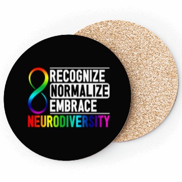 Discover Recognize Normalize Embrace Neurodiversity Adhd Coasters