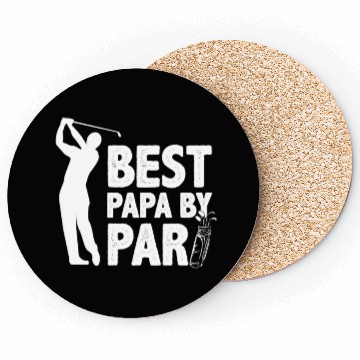 Discover Best Papa By Par Father'S Day Golf Coasters